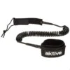 AKTIVE Leash Paddle Surf Spiral, Double Goujon Pivotant, Néoprène, 305 Cm, Noir -Magasin De Matériel De Surf aktive leash paddle surf spiral double goujon pivotant neoprene 305 cm noir