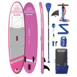 AQUAPLANET Kit De Planche à Pagaie Gonflable Pour Kayak - Rockit, Rose
