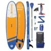 AQUAPLANET Kit Paddle Gonflable - Max Orange -Magasin De Matériel De Surf aquaplanet kit paddle gonflable max orange