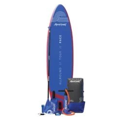 AQUAPLANET Kit Stand Up Paddle Gonflable - Pace Rouge Et Bleu -Magasin De Matériel De Surf aquaplanet kit stand up paddle gonflable pace rouge et bleu 2