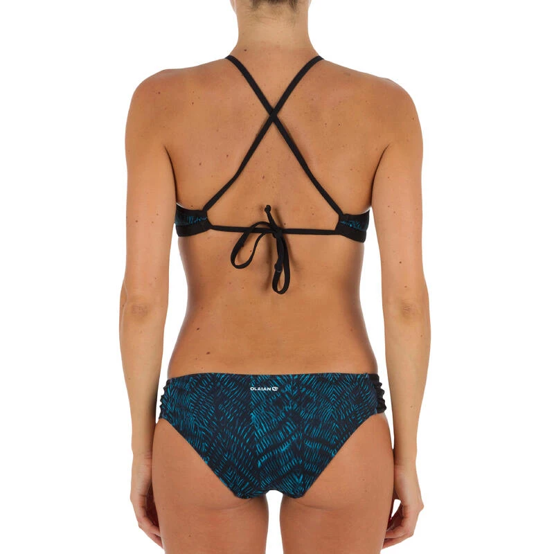 Bas De Maillot De Bain De Surf Femme Plissée Côté NIKI SHIBO BLEU 8 Bas De Maillot De Bain De Surf Femme Plissée Côté NIKI SHIBO BLEU – Image 6