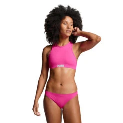 Bas De Maillot De Bain Hipster Pour Femmes PUMA Neon Pink -Magasin De Matériel De Surf bas de maillot de bain hipster pour femmes puma neon pink 2