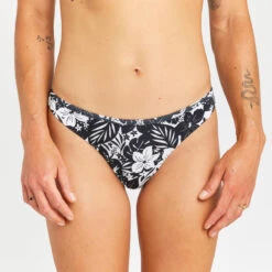 Bas De Maillot De Bain Tanga Femme - Lulu Borneo Noir -Magasin De Matériel De Surf bas de maillot de bain tanga femme lulu borneo noir 3