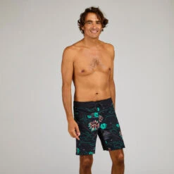 Boardshort Surf 500 19" PARADISE BLACK -Magasin De Matériel De Surf boardshort surf 500 19 paradise black 2