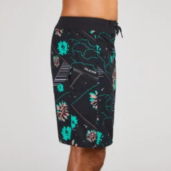 Boardshort Surf 500 19" PARADISE BLACK -Magasin De Matériel De Surf boardshort surf 500 19 paradise black 3