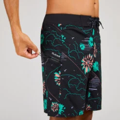 Boardshort Surf 500 19" PARADISE BLACK -Magasin De Matériel De Surf boardshort surf 500 19 paradise black 6