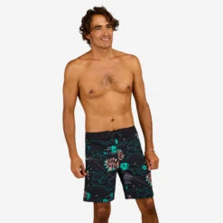 Boardshort Surf 500 19" PARADISE BLACK -Magasin De Matériel De Surf boardshort surf 500 19 paradise black 8