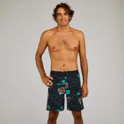 Boardshort Surf 500 19" PARADISE BLACK -Magasin De Matériel De Surf boardshort surf 500 19 paradise black 9