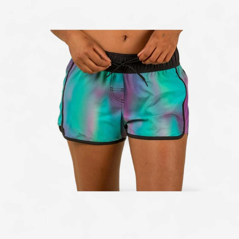 Boardshort Surf Femme TINI BLUR Avec Ceinture élastiquée Et Cordon De Serrage 3 Boardshort Surf Femme TINI BLUR Avec Ceinture élastiquée Et Cordon De Serrage