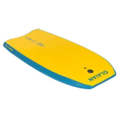 Bodyboard 100 Bleu Jaune Avec Leash Poignet -Magasin De Matériel De Surf bodyboard 100 bleu jaune avec leash poignet 6