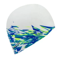 BONNET DE BAIN SILICONE PRINT FIRE BLANC -Magasin De Matériel De Surf bonnet de bain silicone print fire blanc 2