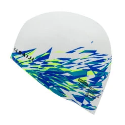 BONNET DE BAIN SILICONE PRINT FIRE BLANC -Magasin De Matériel De Surf bonnet de bain silicone print fire blanc 3
