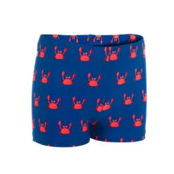 Boxer De Bain Bébé / Enfant Bleu Imprimé CRABES -Magasin De Matériel De Surf boxer de bain bebe enfant bleu imprime crabes 3