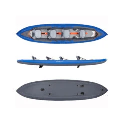 Canoë Kayak Gonflable 4 Places De Randonnée Fond Haute Pression - X100+ -Magasin De Matériel De Surf canoe kayak gonflable 4 places de randonnee fond haute pression x100 2