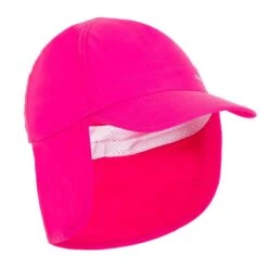Casquette Anti UV Bébé Nageur Rose -Magasin De Matériel De Surf casquette anti uv bebe nageur rose 2