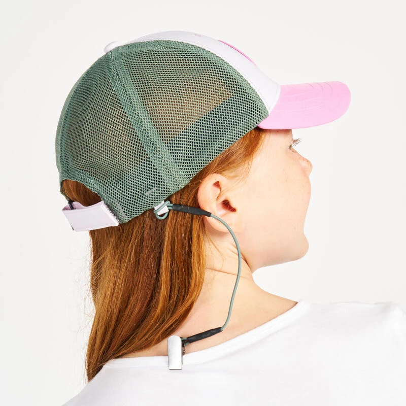 Tribord Casquette Bateau Sailing 500 Enfant Voile Rose Gris 4 Tribord Casquette Bateau Sailing 500 Enfant Voile Rose Gris – Image 2