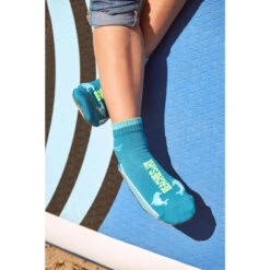Chaussettes D'eau/Chaussettes De Plage - Dauphin Turquoise - Enfants -Magasin De Matériel De Surf chaussettes deauchaussettes de plage dauphin turquoise enfants 4