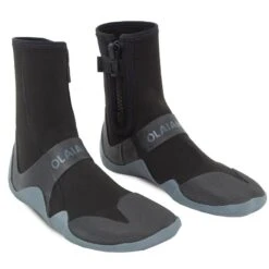 Chaussons Surf Bottillons 500 Néoprène Zip 3 Mm Noir Gris -Magasin De Matériel De Surf chaussons surf bottillons 500 neoprene zip 3 mm noir gris 4