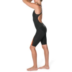 Combinaison De Compétition De Natation Fina Femme Orange Noir -Magasin De Matériel De Surf combinaison de competition de natation fina femme orange noir 2