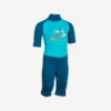 Combinaison De Natation Anti UV Bébé / Enfant Manches Courtes Bleu Imprimé Tigre -Magasin De Matériel De Surf combinaison de natation anti uv bebe enfant manches courtes bleu imprime tigre