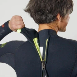 Combinaison Plongée Aqualung Femme Néoprène 5,5mm - WAVE Noir/Jaune -Magasin De Matériel De Surf combinaison plongee aqualung femme neoprene 55mm wave noirjaune 5