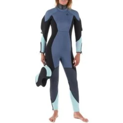 Combinaison Plongée Semi-étanche Femme Néoprène 7mm - Bleu Gris 15 Combinaison Plongée Semi-étanche Femme Néoprène 7mm - Bleu Gris -Magasin De Matériel De Surf combinaison plongee semi etanche femme neoprene 7mm bleu gris 3