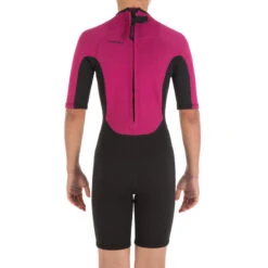 Tribord Combinaison Surf Shorty 100 Néoprène Enfant Violet -Magasin De Matériel De Surf combinaison surf shorty 100 neoprene enfant violet 4