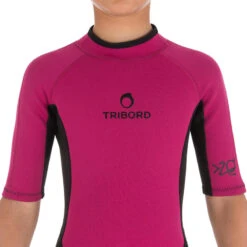 Tribord Combinaison Surf Shorty 100 Néoprène Enfant Violet -Magasin De Matériel De Surf combinaison surf shorty 100 neoprene enfant violet 6