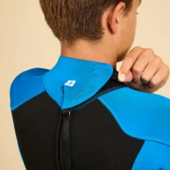 COMBINAISON SURF SHORTY 500 NEOPRENE 1.5MM GARCON BLEUE NOIRE -Magasin De Matériel De Surf combinaison surf shorty 500 neoprene 15mm garcon bleue noire 6