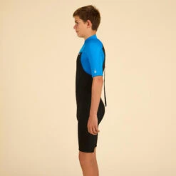 COMBINAISON SURF SHORTY 500 NEOPRENE 1.5MM GARCON BLEUE NOIRE -Magasin De Matériel De Surf combinaison surf shorty 500 neoprene 15mm garcon bleue noire 8