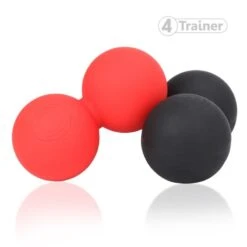 Double Balle De Massage Lacrosse - Noir - 4TRAINER -Magasin De Matériel De Surf double balle de massage lacrosse noir 4trainer 2