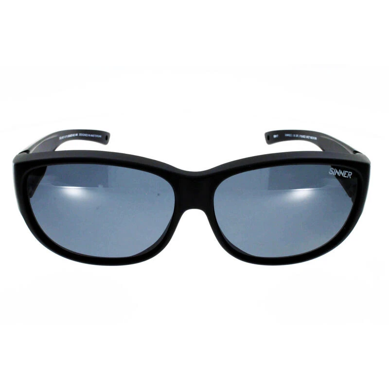 Fit Over, Sur-lunettes Sinner Sunrise S Noir Mat Catégorie 3 Polarisé 4 Fit Over, Sur-lunettes Sinner Sunrise S Noir Mat Catégorie 3 Polarisé – Image 2