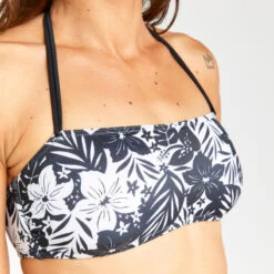 Haut De Maillot De Bain Bandeau Femme - Lori Borneo Noir -Magasin De Matériel De Surf haut de maillot de bain bandeau femme lori borneo noir 4