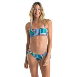 Haut De Maillot De Bain Bandeau LAURA GRAPHITI Avec Coques Amovibles -Magasin De Matériel De Surf haut de maillot de bain bandeau laura graphiti avec coques amovibles 5