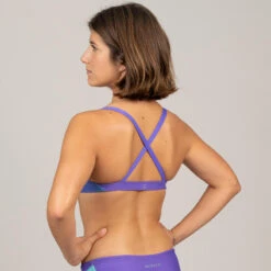 Haut De Maillot De Bain De Natation Femme Jana Lum Bleu Violet -Magasin De Matériel De Surf haut de maillot de bain de natation femme jana lum bleu violet 2