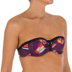 Tribord Haut De Maillot De Bain Femme Bandeau Armatures LEA PHOENIX Lien Cou Amovible -Magasin De Matériel De Surf haut de maillot de bain femme bandeau armatures lea phoenix lien cou amovible 4