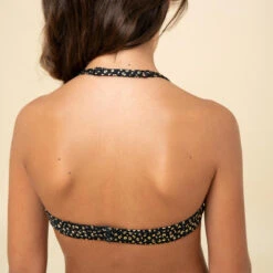 HAUT DE MAILLOT DE BAIN FOULARD FILLE 100 NOIR -Magasin De Matériel De Surf haut de maillot de bain foulard fille 100 noir 4