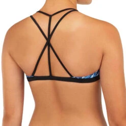 HAUT DE MAILLOT DE BAIN SURF FILLE BRASSIÈRE BLEU BONDI 500 -Magasin De Matériel De Surf haut de maillot de bain surf fille brassiere bleu bondi 500 1
