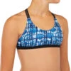 HAUT DE MAILLOT DE BAIN SURF FILLE BRASSIÈRE BLEU BONDI 500 -Magasin De Matériel De Surf haut de maillot de bain surf fille brassiere bleu bondi 500