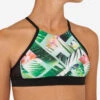 HAUT DE MAILLOT DE BAIN SURF FILLE BRASSIERE VERT BAHA 900 -Magasin De Matériel De Surf haut de maillot de bain surf fille brassiere vert baha 900