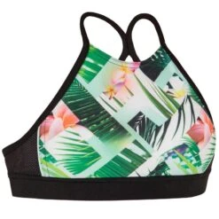 HAUT DE MAILLOT DE BAIN SURF FILLE BRASSIERE VERT BAHA 900 -Magasin De Matériel De Surf haut de maillot de bain surf fille brassiere vert baha 900 5