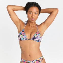 Haut De Maillot De Bain Triangle Femme - Mae Bibi Rose -Magasin De Matériel De Surf haut de maillot de bain triangle femme mae bibi rose 2