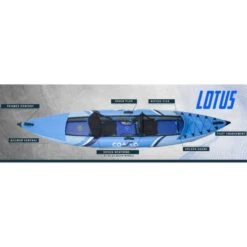 Kayak Gonflable Lotus 2 Places - Max 120kg - 310x85cm (10'2x33") - Bleu 11 Kayak Gonflable Lotus 2 Places - Max 120kg - 310x85cm (10'2x33") - Bleu -Magasin De Matériel De Surf kayak gonflable lotus 2 places max 120kg 310x85cm 102x33 bleu 2