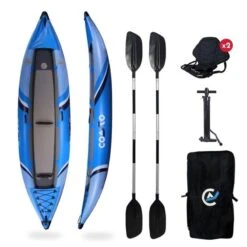 Kayak Gonflable Lotus 2 Places - Max 120kg - 310x85cm (10'2x33") - Bleu