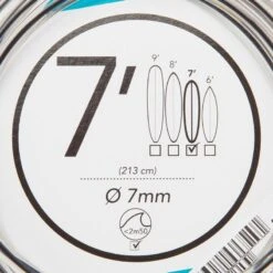 Leash Surf 7' (210 Cm) Diamètre 7 Mm Noir -Magasin De Matériel De Surf leash surf 7 210 cm diametre 7 mm noir 5