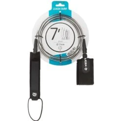 Leash Surf 7' (210 Cm) Diamètre 7 Mm Noir -Magasin De Matériel De Surf leash surf 7 210 cm diametre 7 mm noir 9
