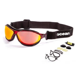 Lunette Soleil Flottantes Sport Nautiques OCEAN TierraFuego Rouge Et Revo Rouge -Magasin De Matériel De Surf lunette soleil flottantes sport nautiques ocean tierrafuego rouge et revo rouge 1