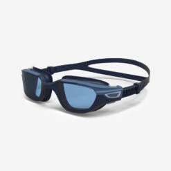 Lunettes De Natation SPIRIT - Verres Teintés - Grande Taille - Bleu Blanc