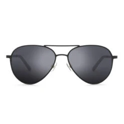 Lunettes De Soleil Aviateur Acier Inox Surf Homme Et Femme Monza Noir -Magasin De Matériel De Surf lunettes de soleil aviateur acier inox surf homme et femme monza noir 2