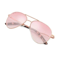 Lunettes De Soleil Aviateur Acier Inox Surf Homme Et Femme San Siro Pêche Rosé -Magasin De Matériel De Surf lunettes de soleil aviateur acier inox surf homme et femme san siro peche rose 2